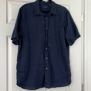 Structure linen shirt